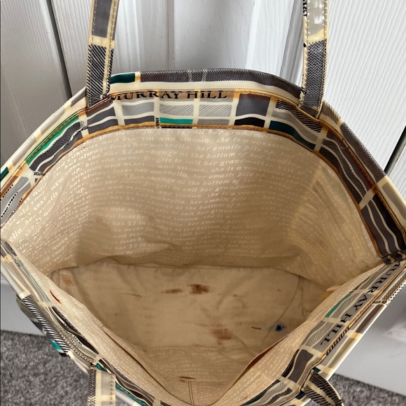 Kate Spade Map Print Tote in Gray and Teal - Picture 5 of 5